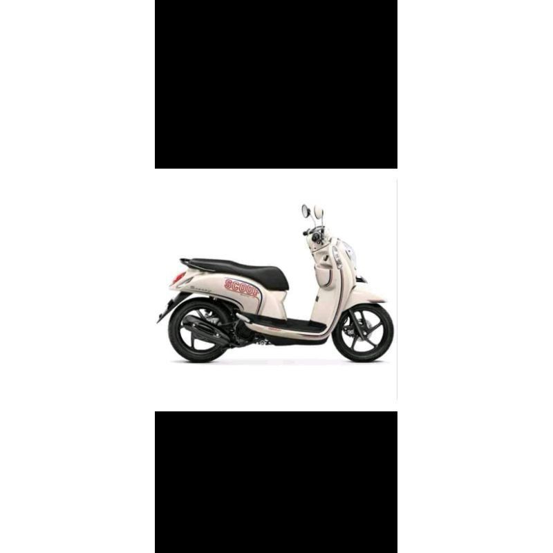 cover body full halus scoopy fi 2013-2016 cream