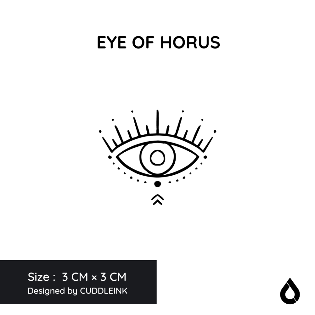 "Eye Of Horus" CUDDLEINK Matte Ink Tattoo