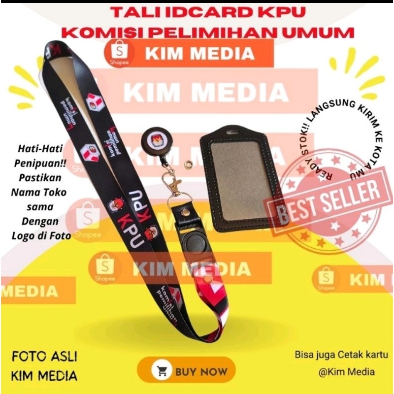 

Lanyard idcard KPU-Pemilu / Tali id Komisi Pemilihan Umum 2024 Printing!! READY!!