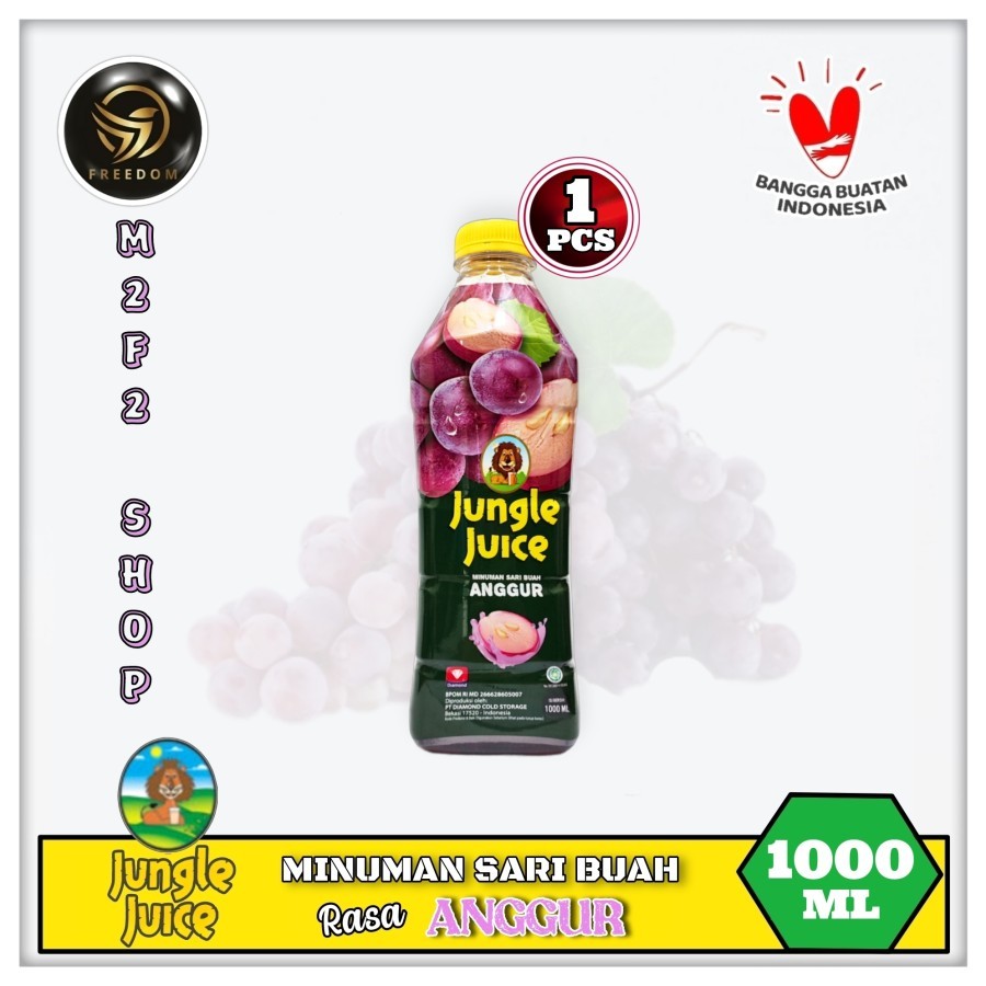 

Diamond Jungle Juice Grape | Jus Anggur Botol Pet - 1000 ml | 1 Liter (Kemasan Satuan)