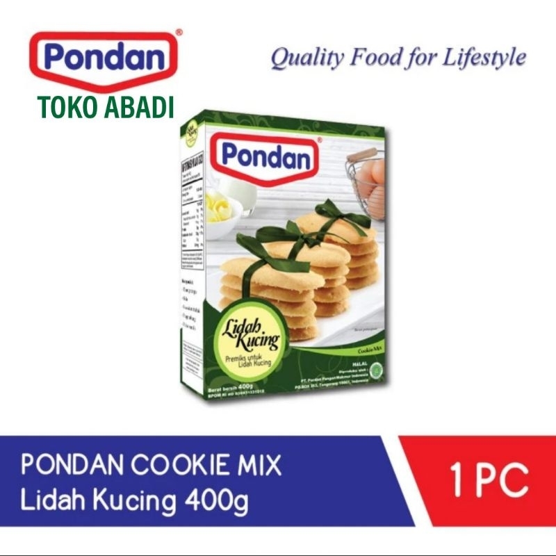 

PONDAN Tepung Premix Lidah Kucing 400gr