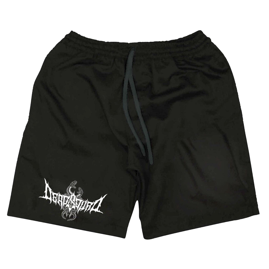 Celana Boxer Pendek Pria Wanita Santai Boardshort Lembut Band Musik Metal Deadsquad