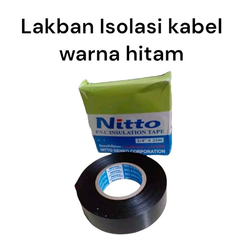 isolasi nitto isolasi kabel nitto lakban kabel isolasi warna hitam