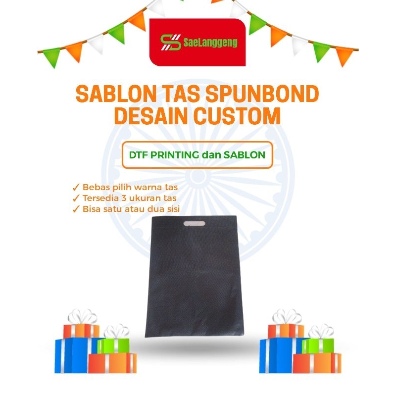 

SABLON TAS SPUNBOND D CUT TAS SOUVENIR TAS KADO TAS OLEH OLEH CUSTOM DESAIN SENDIRI