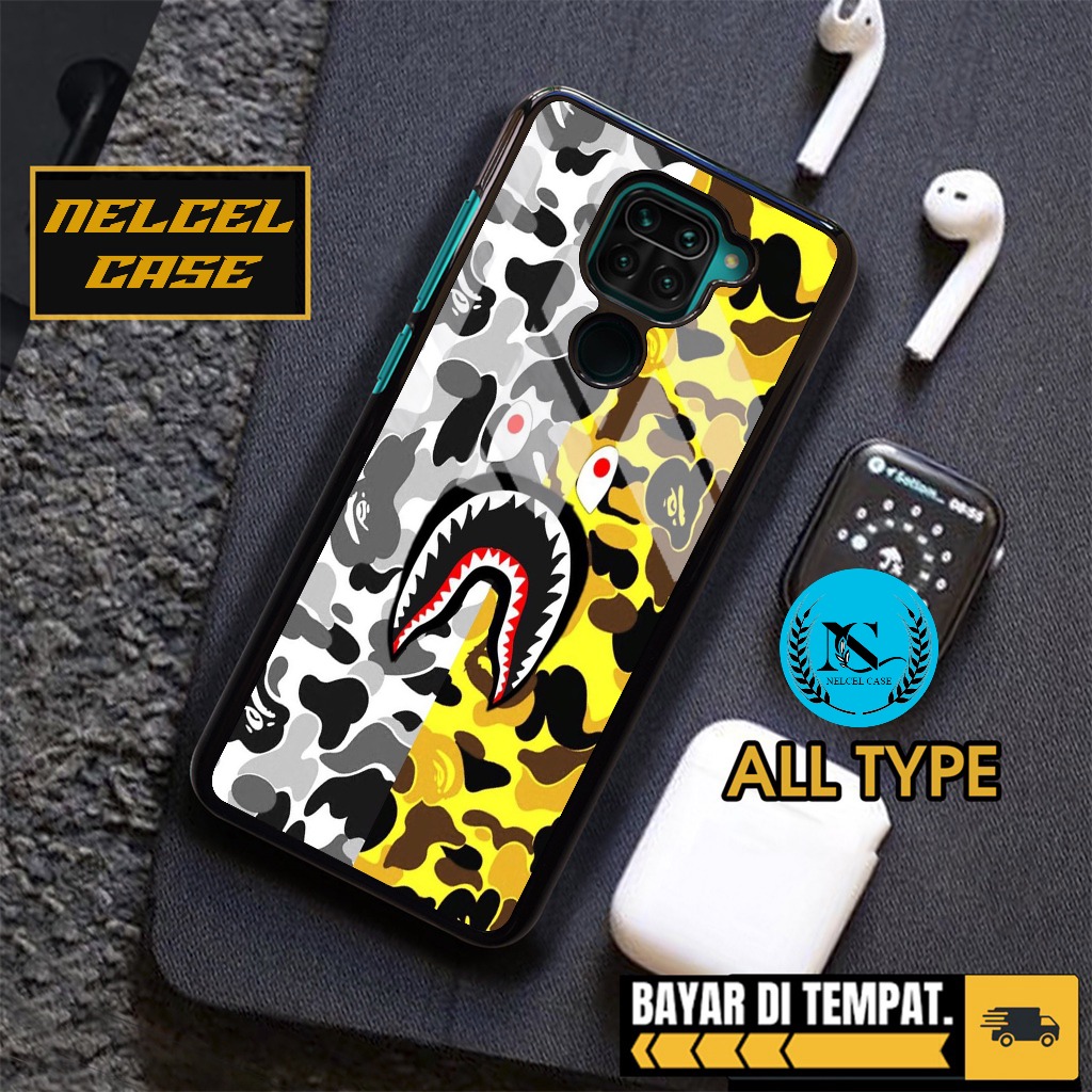 Case Redmi Note 9 Case Hp Xiaomi Redmi Note 9 Premium Glossy Bape Casing Hp Redmi Note 9 Aesthetic K