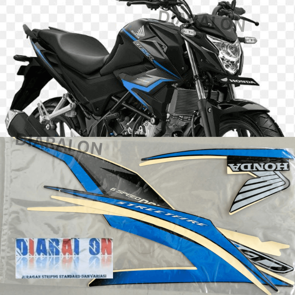 Stiker Striping Honda CB150r 2018 - CB 150 R CB 150R Biru Murah