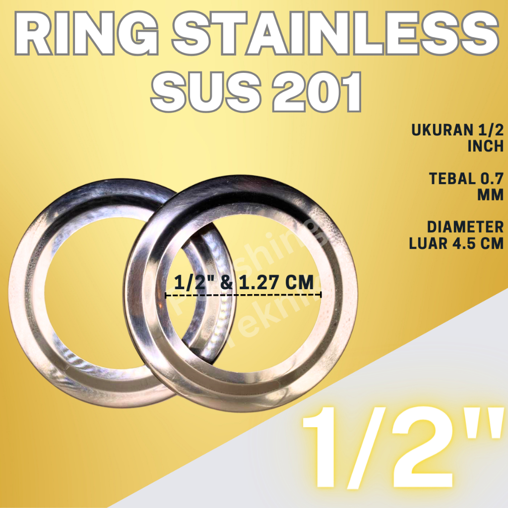 Ring Stainless Pipa 1/2" Inch SUS 201
