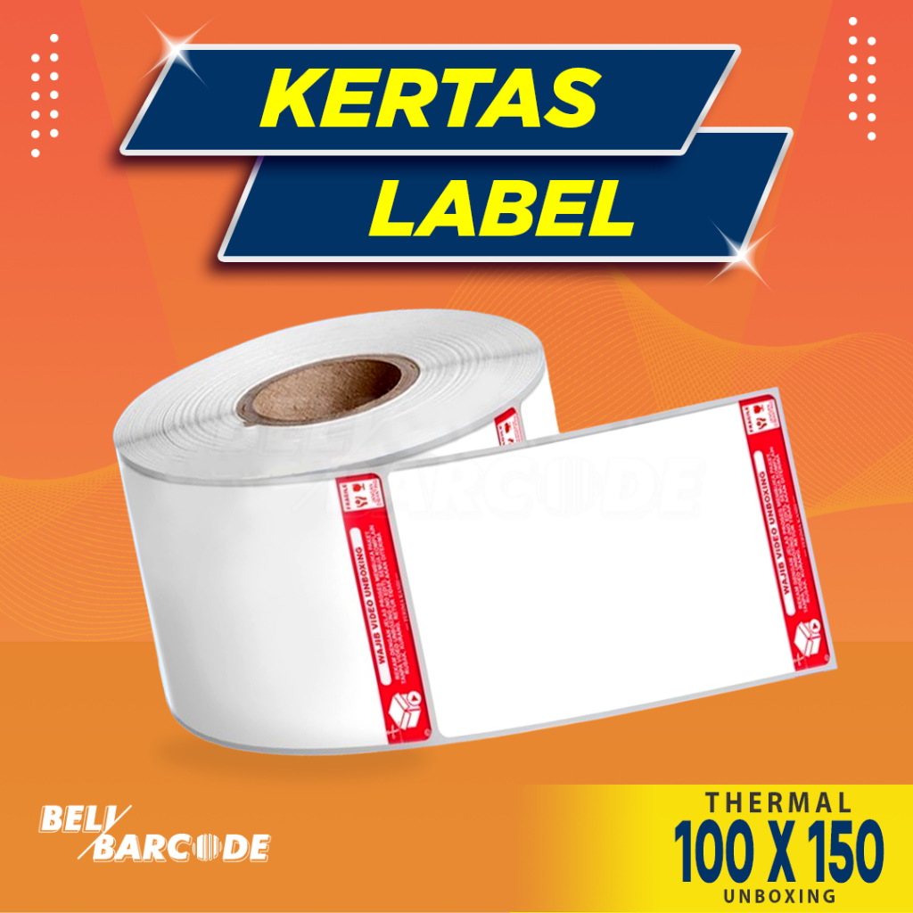 

Kertas Label Thermal 100x150 300pcs Stiker Unboxing 100 x 150 mm