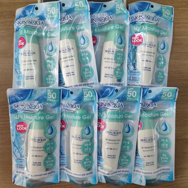 BeAutYA- SKIN AQUA TUTUP HIJAU moisture gel 40ml SPF 50 PA++++ skinaqua sunscreen bagus murah