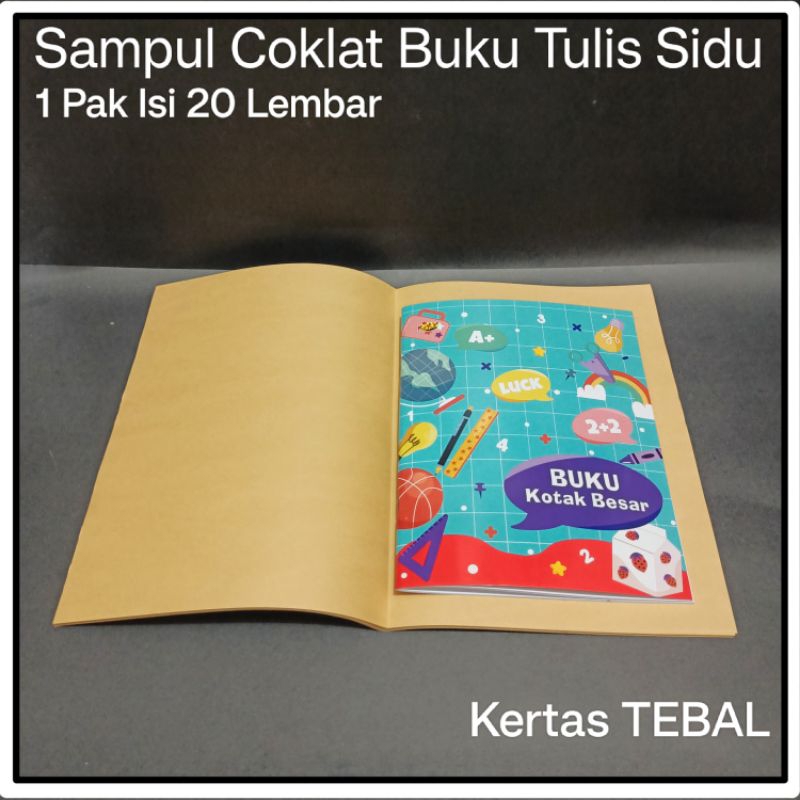 

1 Pak Sampul Buku Tulis Sidu Coklat Isi 20 Lembar TEBAL