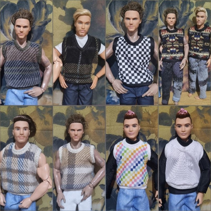 Rompi Boneka Action figure/  Boneka Ken , Boneka BjD 28Cm