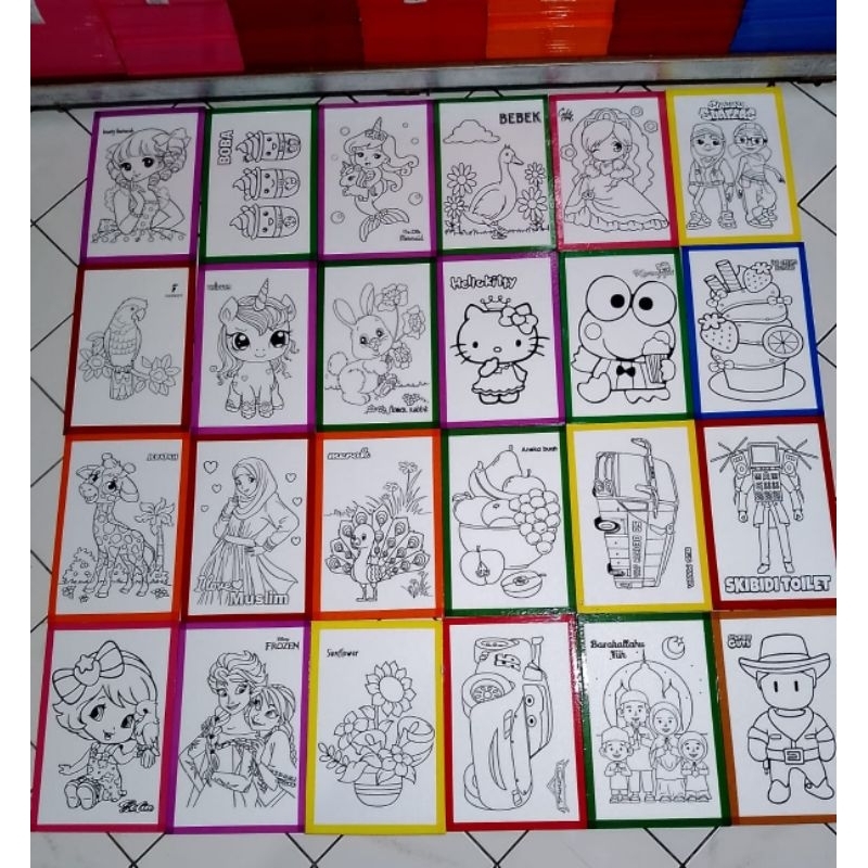 

styrofoam lukis anak 33 x 50cm edukasi mewarnai anak