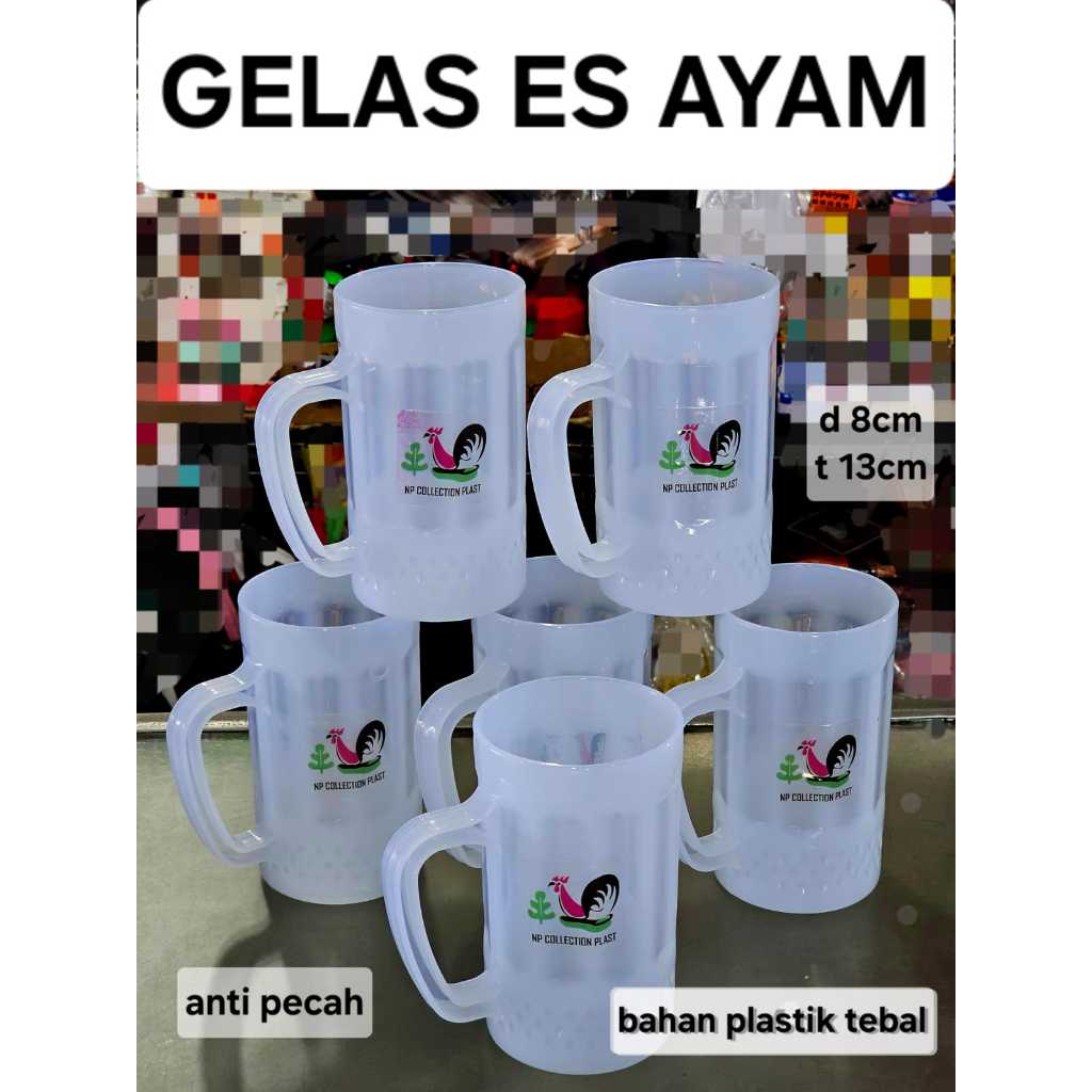 GELAS ES PLASTIK TEBAL