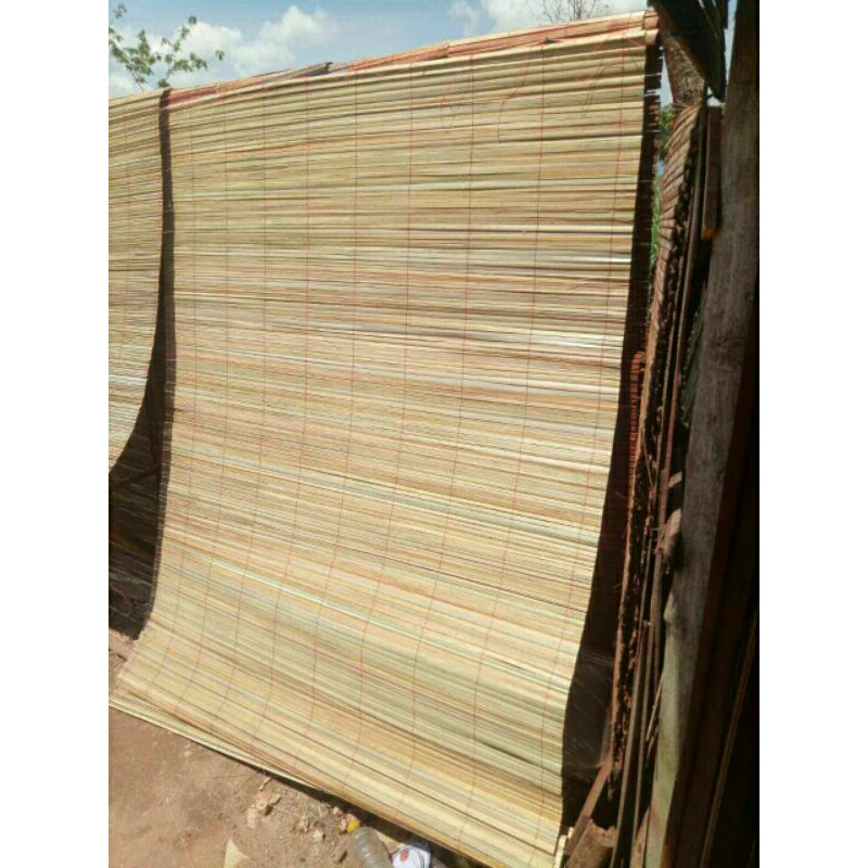 Tirai Kulit Bambu Sawit Halus Katrol Gulung