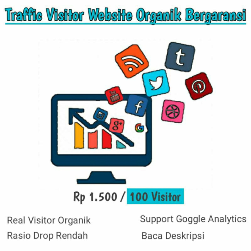 WEBSITE TRAFFIC REAL HUMAN ORGANIK PRODUK TERLARIS