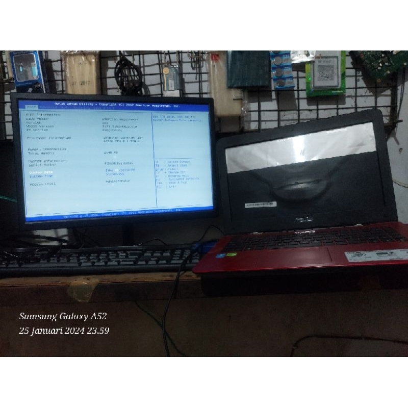 Part Laptop, Flexyble LCD 40pin, Casing, Normal Asus X455LD/A455L Core i3, REV:2.1