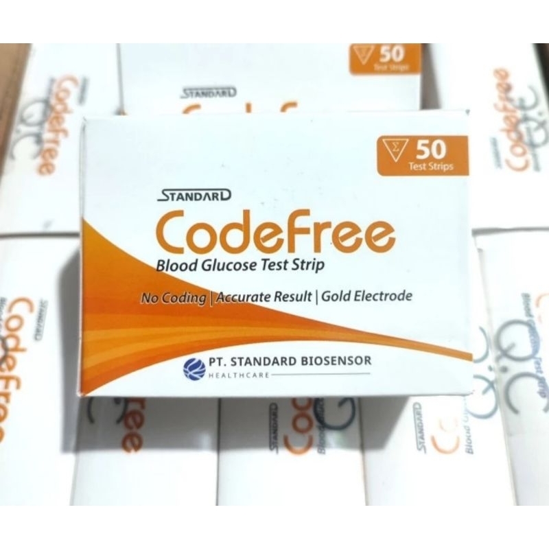 Strip Gula Darah CodeFree Blood Glucose Isi 50 Pcs