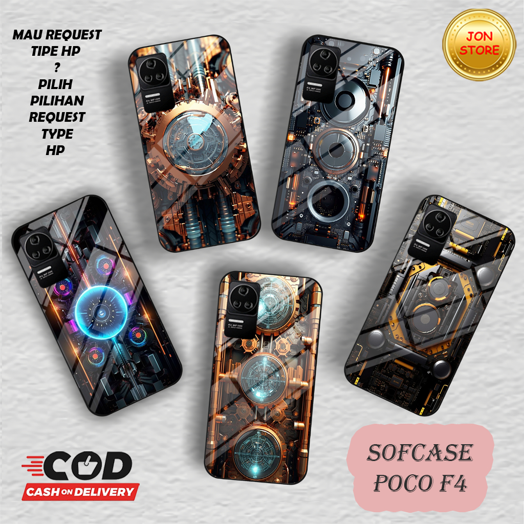 (QR 13) Sofcase Glossy -Case-Silikon CASING XIAOMI POCO F4 OPPO RENO 8T 4G 5G OPPO A57 2022 A77S OPO