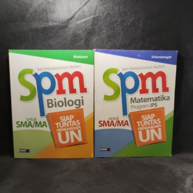 Buku Spm Seri Pendalaman Materi Biologi, Matematika Ips, Sma/Ma, Khristiyono, Sri Kurnianingsih, Esi