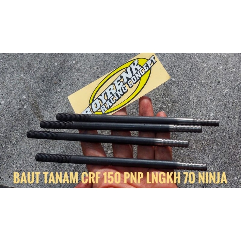 BAUT TANAM  CRF 150 MODIF KRUK AS LANGKAH 70 STG NINJA-BOYRENK RACING