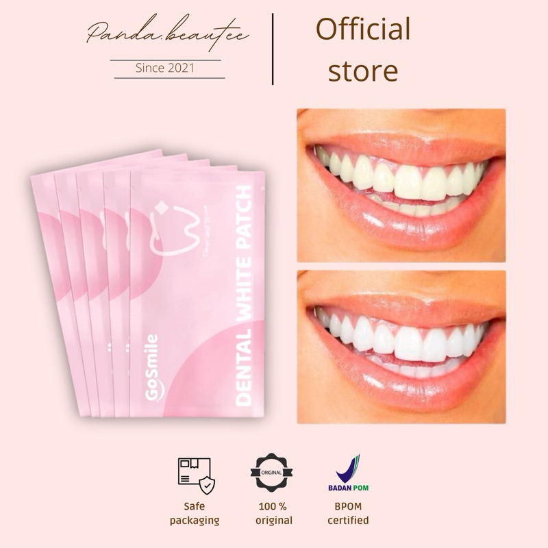 PANDABEAUTEE - Go Smile Dental White Patch - Untuk Memutihkan Gigi seperti Bleaching dengan Glycerin