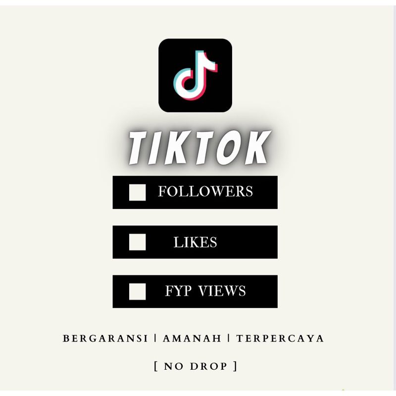 TIKTOK FOLLOWERS | LIKE | VIEWS TERMURAH BEST SELLER - BERGARANSI
