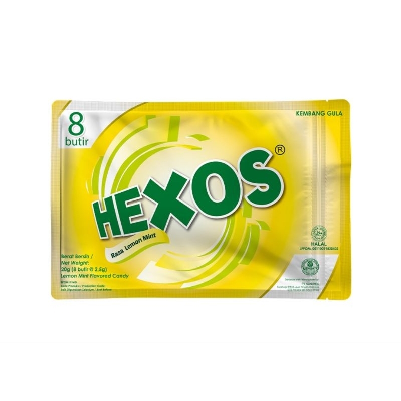 

HEXOS Permen Lemon Mint 8 x 2.5 g