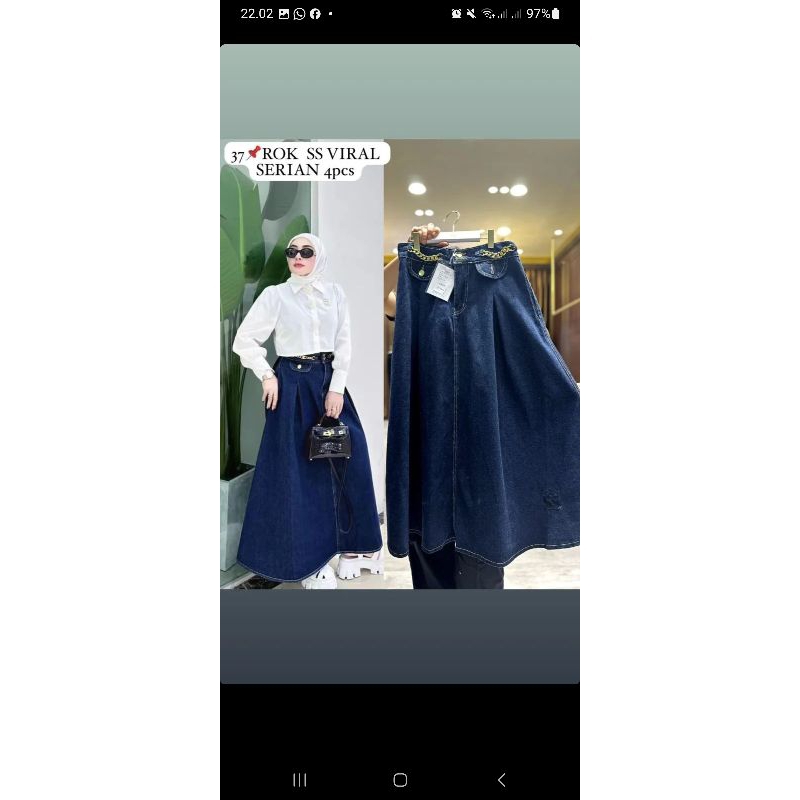 Rok jeans ORI Shella Saukiah