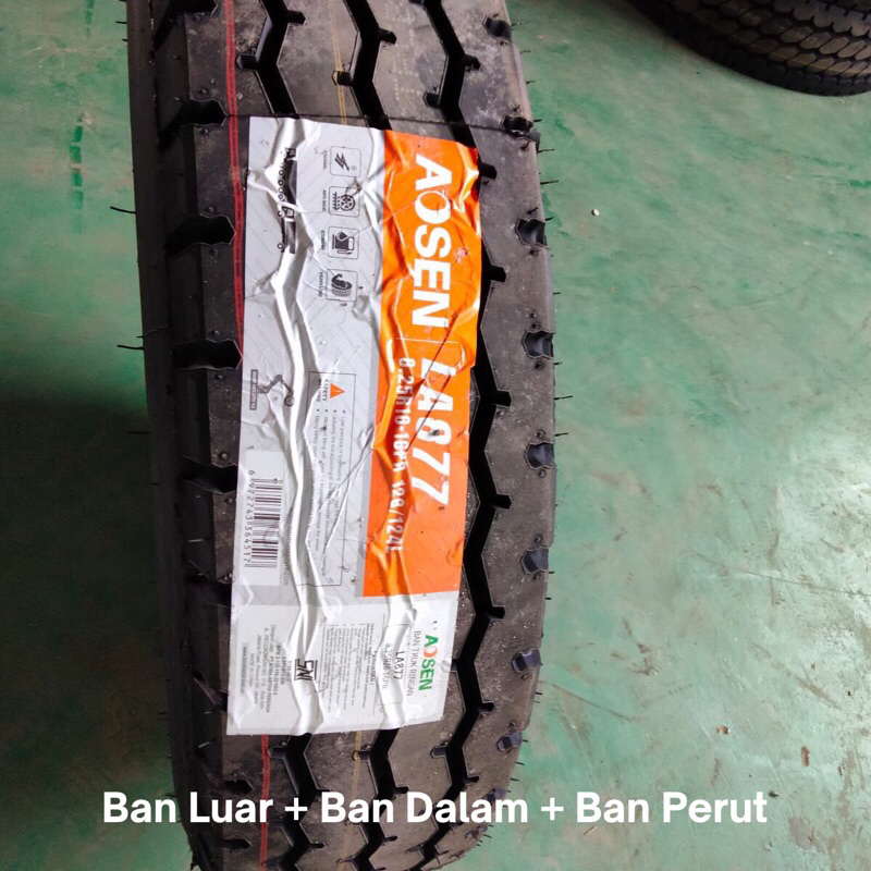 Ban Truk 8.25 r16 Aosen Kawat SET 825 16 Ban Luar + Ban Dalam + Ban Perut