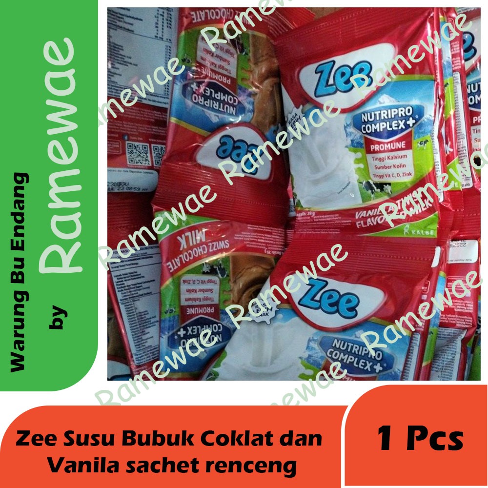 

Zee Susu Bubuk Coklat dan Vanila sachet 38 gr