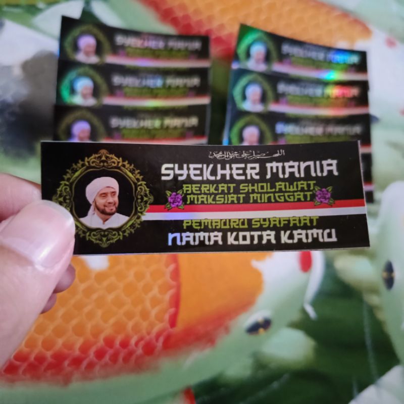 

Stiker Syekher Mania Green Desain Terbaru Vynil/Hologram, Tahan Air Tahan Lama