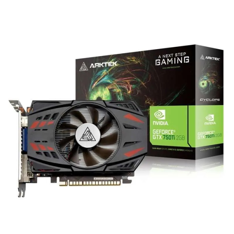 VGA Arktek Nvidia Geforce GTX750 Ti 2Gb DDR5 128bit HDMI/DVI/VGA