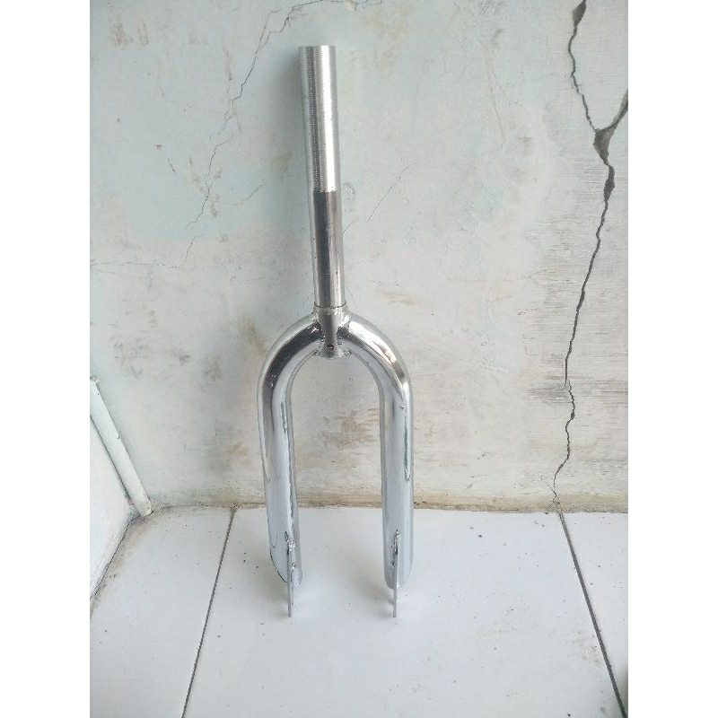 FORK Sepeda BMX  ban 20" Merk GT DRAT Steertube 19 cm chrome steel untuk Stem Insert 21.1 NOS