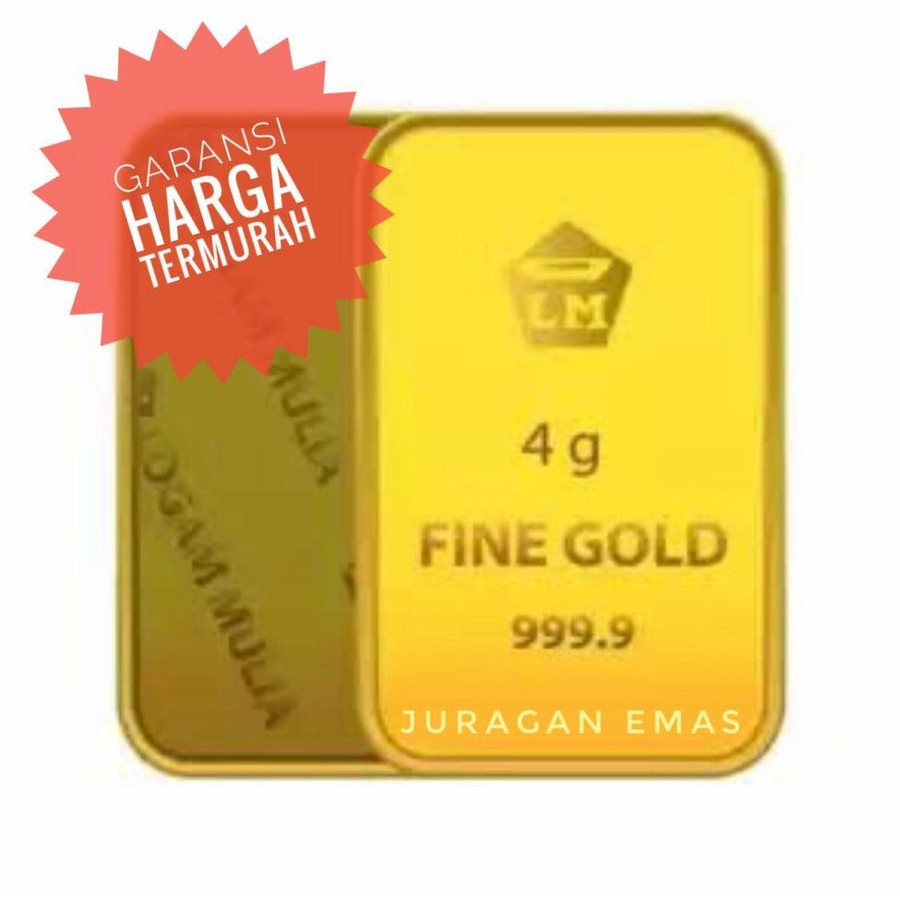 4 GR (GRAM) GOLDBAR/LOGAM MULIA/LM/EMAS BATANGAN