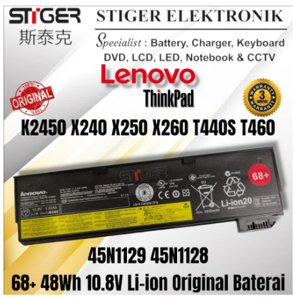 BATERAI BATTERY LENOVO THINKPAD K2450 X240 X250 X260 T440S ORIGINAL