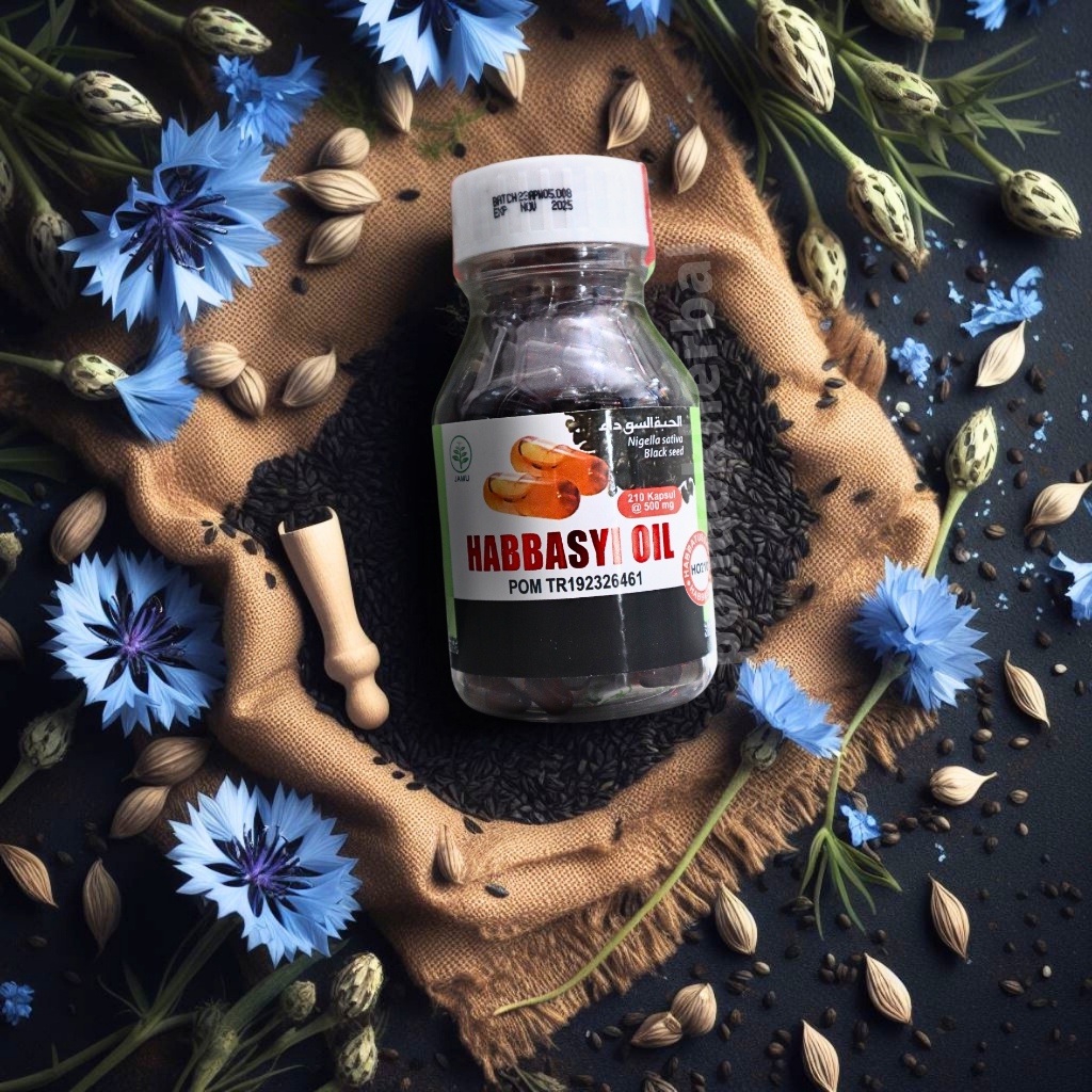 Habbasyi Oil HNU 210 kp habatusauda oil MINYAK HABBATUSSAUDA HABBASYI OIL HNU 210 KAPSUL