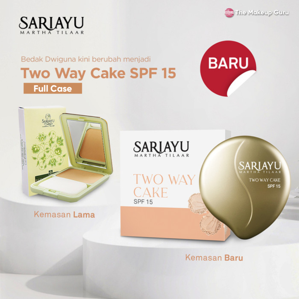 SARIAYU Two Way Cake Bedak Dwiguna SPF 15 - Bedak Padat
