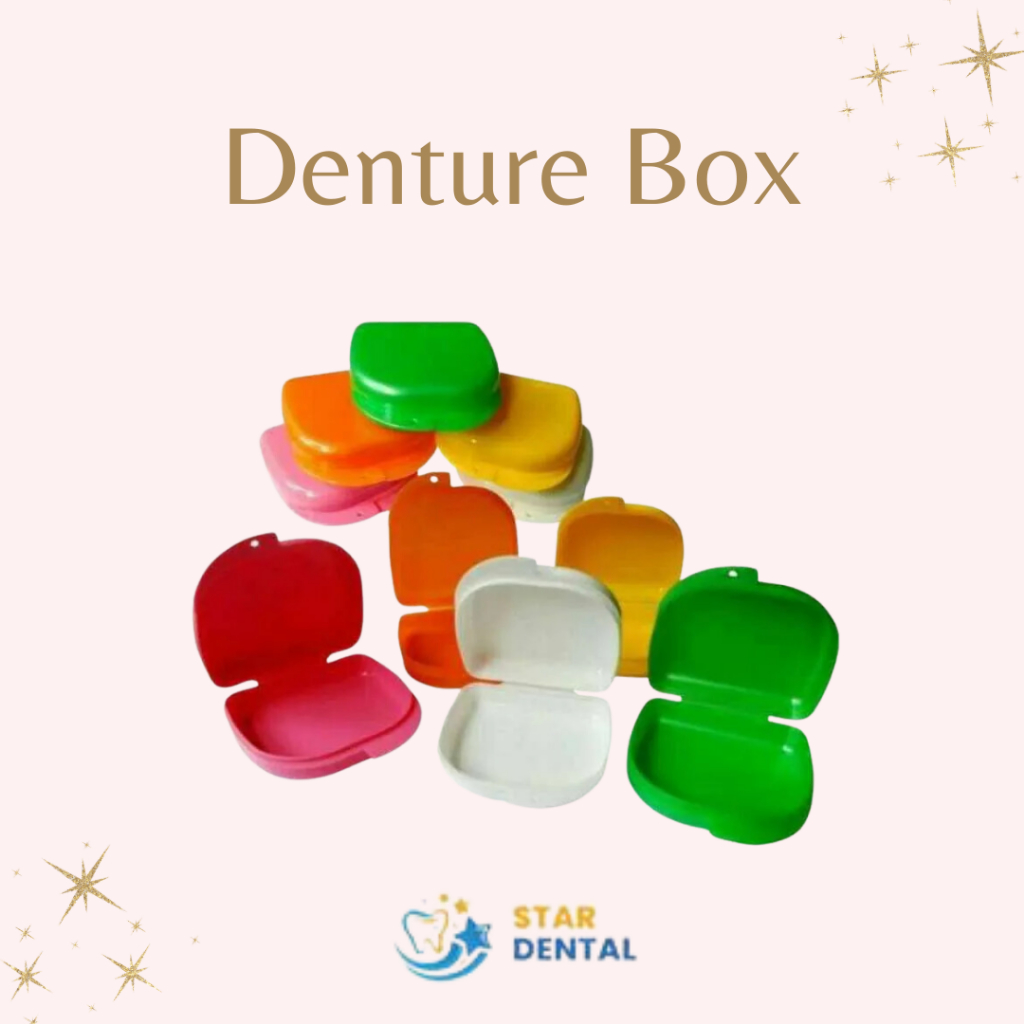 Denture box kotak prothesa protesa kotak gigi palsu tempat retainer behel ortho case mouth guard lub
