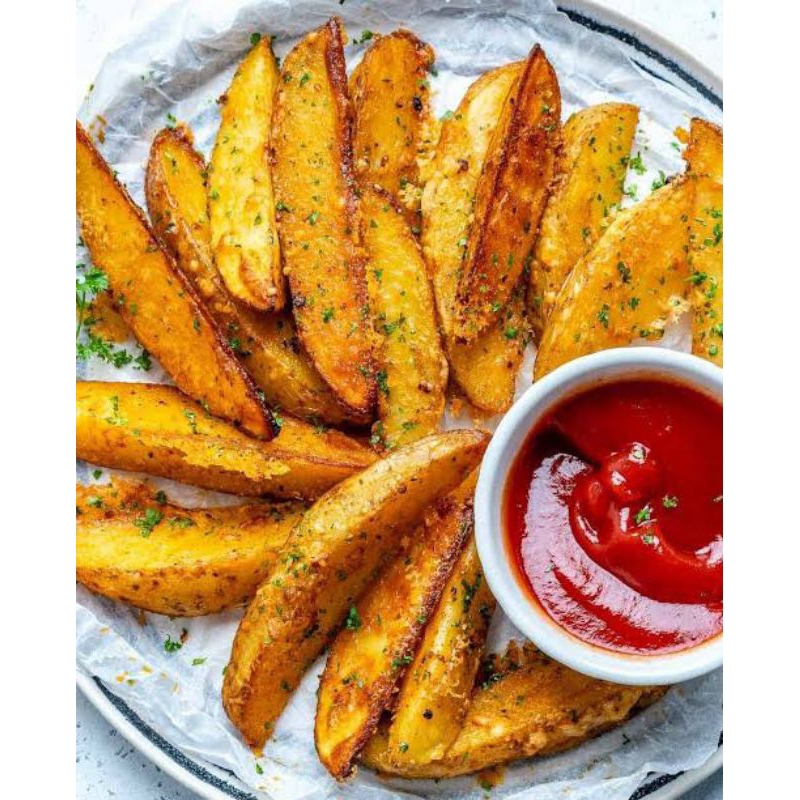 

WEDGES POTATO FROZEN FOOD FRENCH FRIES WEDGES MAKANAN BEKU