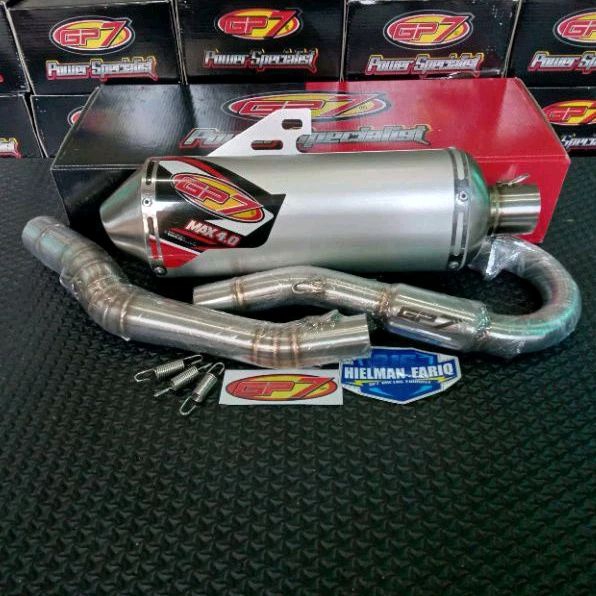 GP7 MAX 4.0 CRF KOMPETISI/RACE BORE UP 100% ORIGINAL KNALPOT GP7