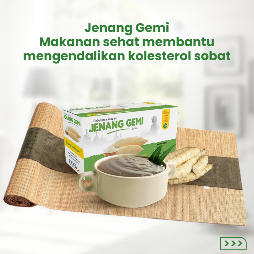 

Jenang Gemi Untuk Maag Gerd Kolesterol isi 30 - Extra Umbi Garut Asli