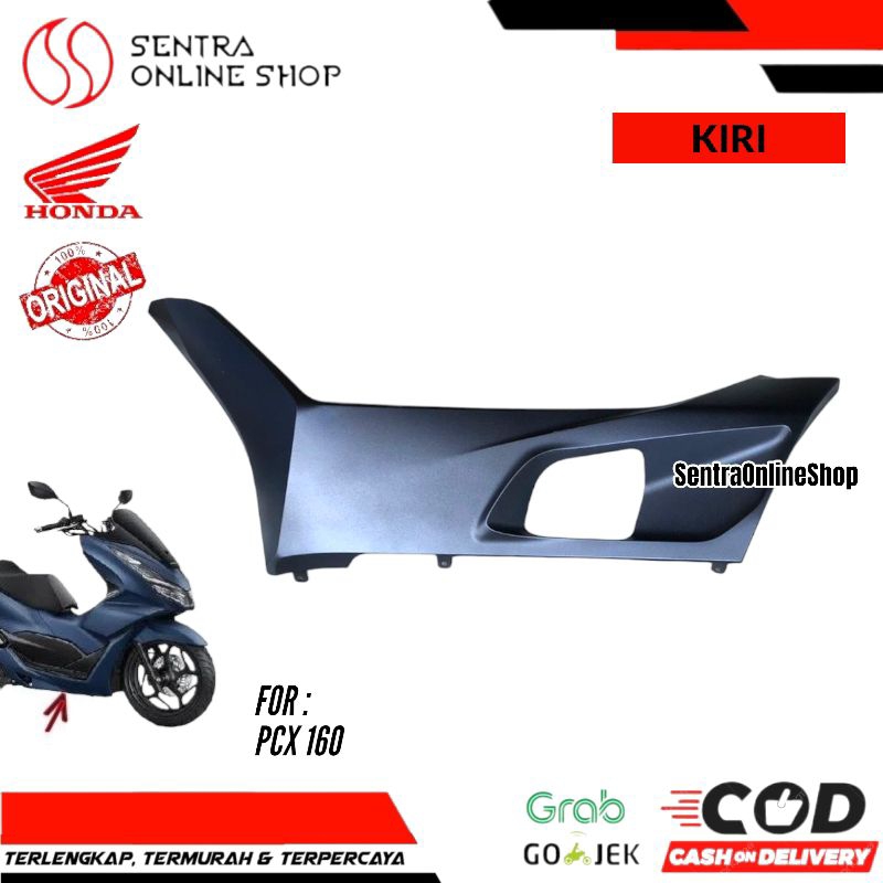 Cover under dek bawah kiri pcx 160 biru doff dop original