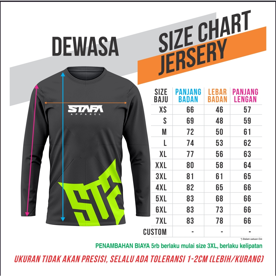 CUSTOM SATUAN FULL PRINTING • JERSEY • JAKET • ROADBIKE  • ROMPI PUFFER • HOODIE • KEMEJA • POLO • D