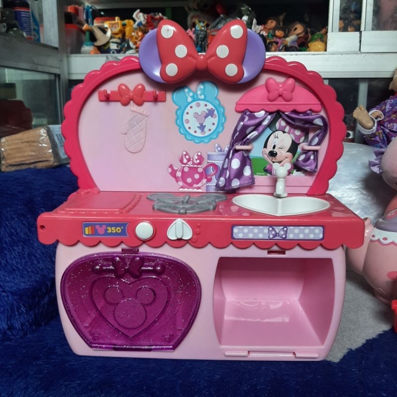 mainan edukasi anak /dikoleksi kompor disney minnie mouse suara &lampu nyala. disney minnie mouse ki