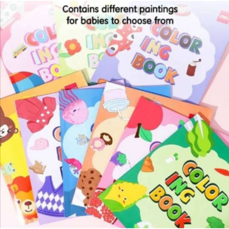 

DELI PAINTING COLORING BOOK BUKU GAMBAR MEWARNAI AKTIVITAS ANAK