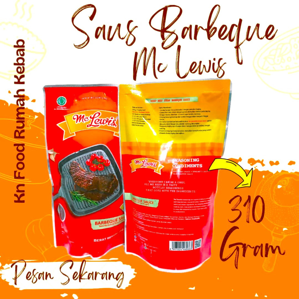 

Mc Lewis Barbeque Sauce - 310g Saus BBQ 310 Mc Lewis