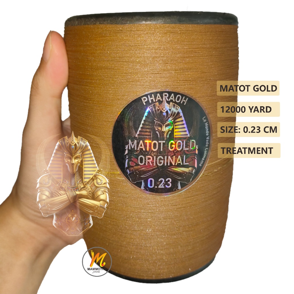 GELASAN BAHAN MATOT GOLD ORI 12000 YARD PHARAOH / GELASAN MATOT BAHAN MATOT GOLD 12000 YARD PHARAOH