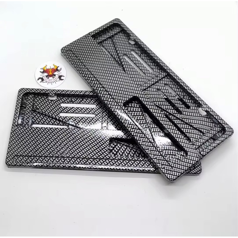 Plat Motor variasi Nomor Karbon Untuk Semua Jenis Motor - 1 pasang