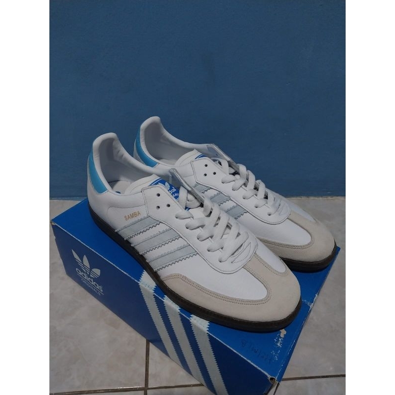 Adidas Samba OG White BlueSize 42 insole 26.5
Made in Germany