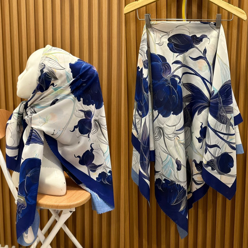 RB Hijab Motif Denay KW Denay Premium Segiempat Motif Hijab Segiempat Polos/Segiempat